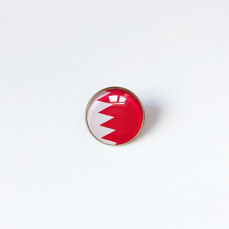 Pin de Solapa de Aleación Esmaltado Personalizado con Diseño de Bandera del Mundo para Hombres y Mujeres