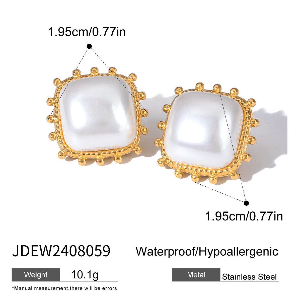 Pendientes de acero inoxidable con nudo de lazo geométrico de moda, chapados en oro de 18 quilates y circonitas