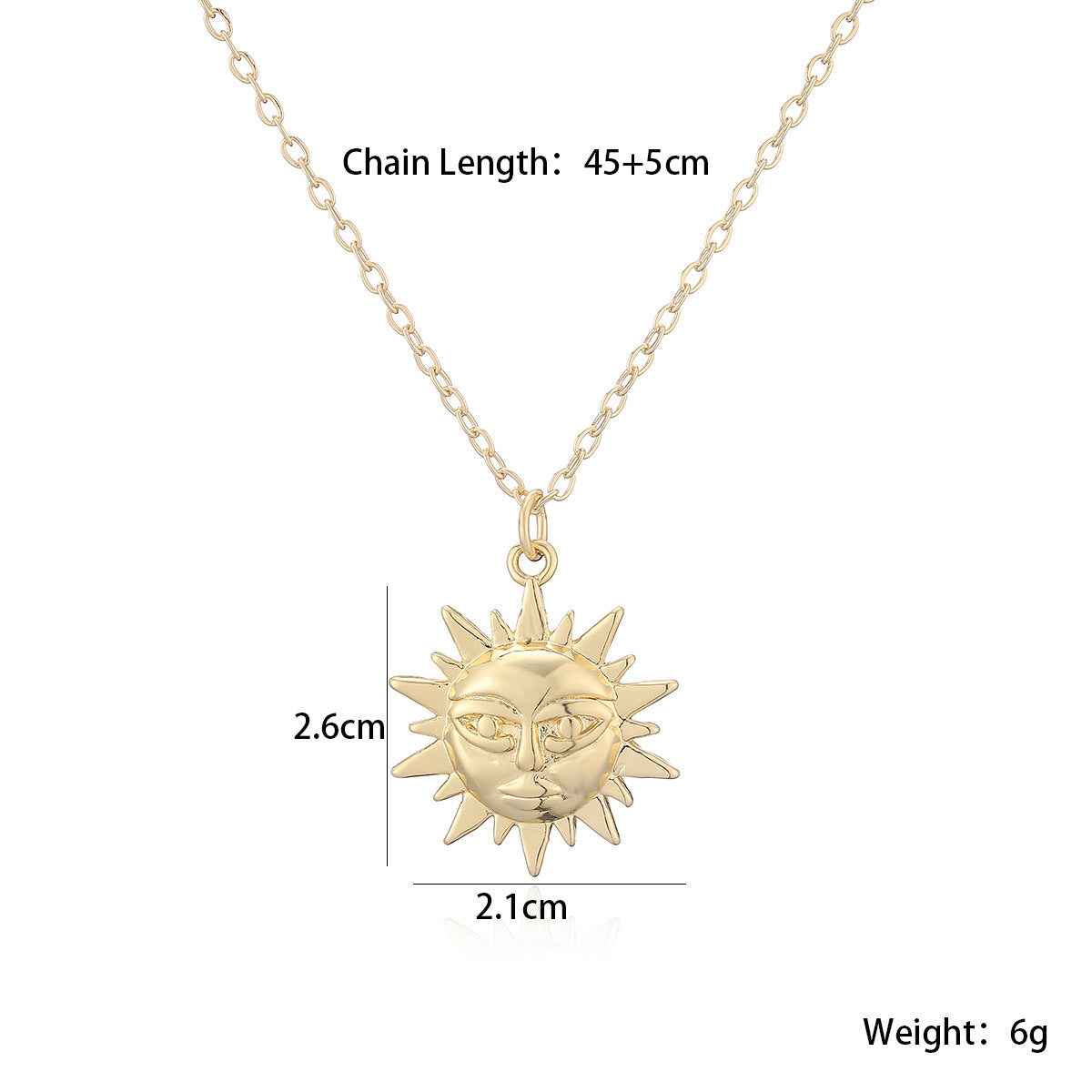 Minimalist 18K Gold Plated Brass Geometric Pendant Necklace with Cubic Zirconia for Women