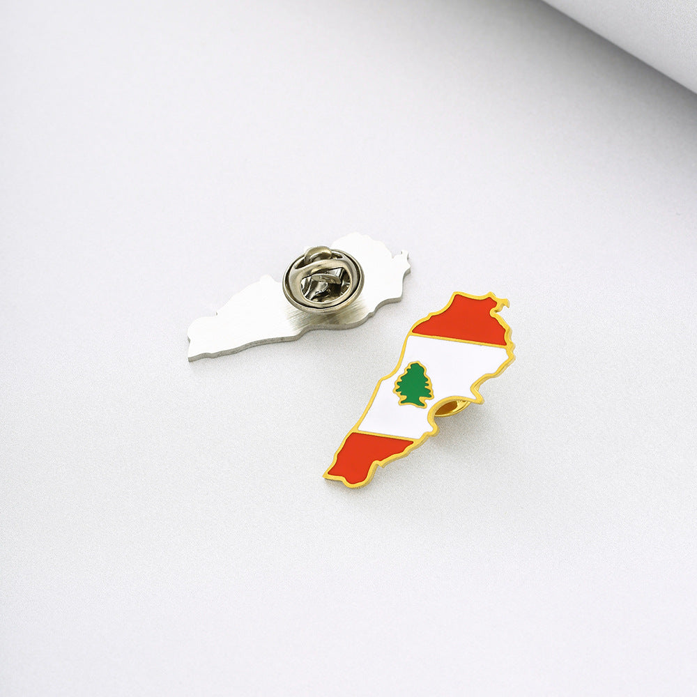 Broche de esmalte de acero inoxidable geométrico minimalista para hombres y mujeres