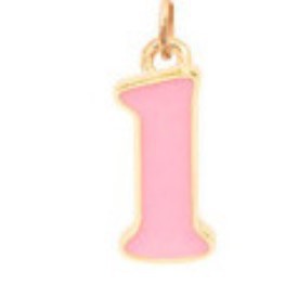 Minimalist Letter Shape Stainless Steel Necklace with Enamel Finish and 18K Gold Plating
