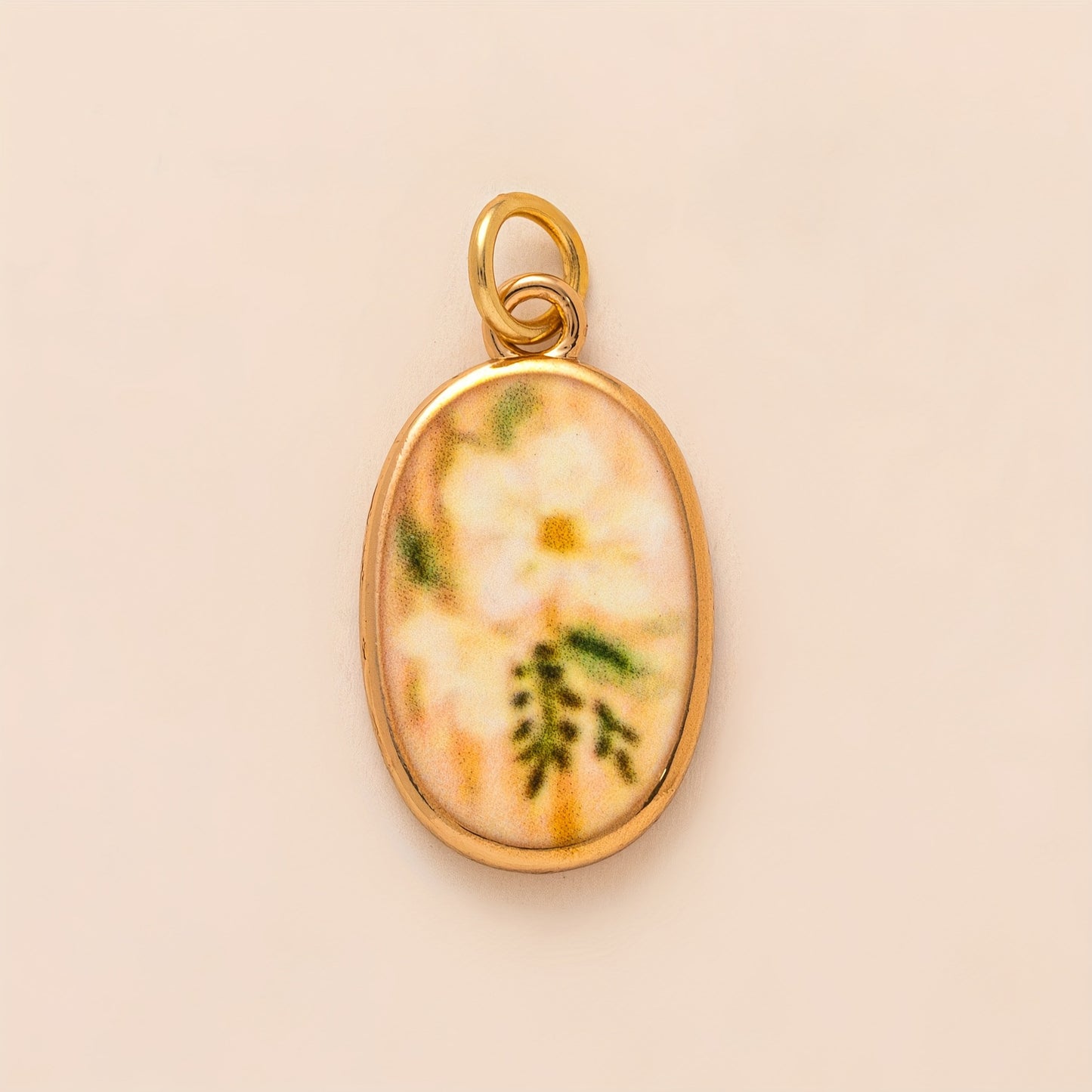 Minimalist PVD Plated Brass Fruit Print Charm Bar