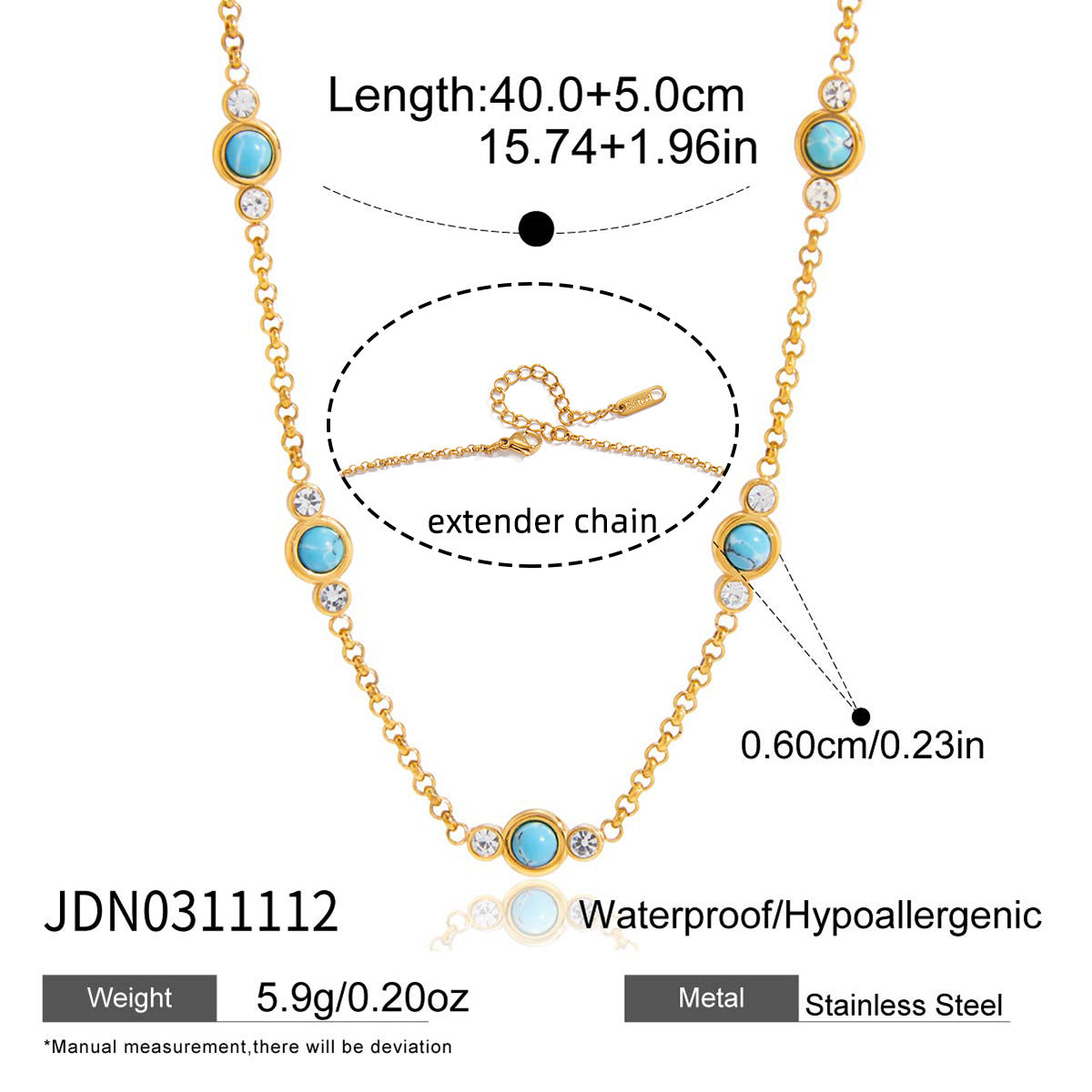 Minimalist Geometric Freshwater Pearl Titanium Steel Necklace PVD Gold Plated Stainless Steel Pendant for Women