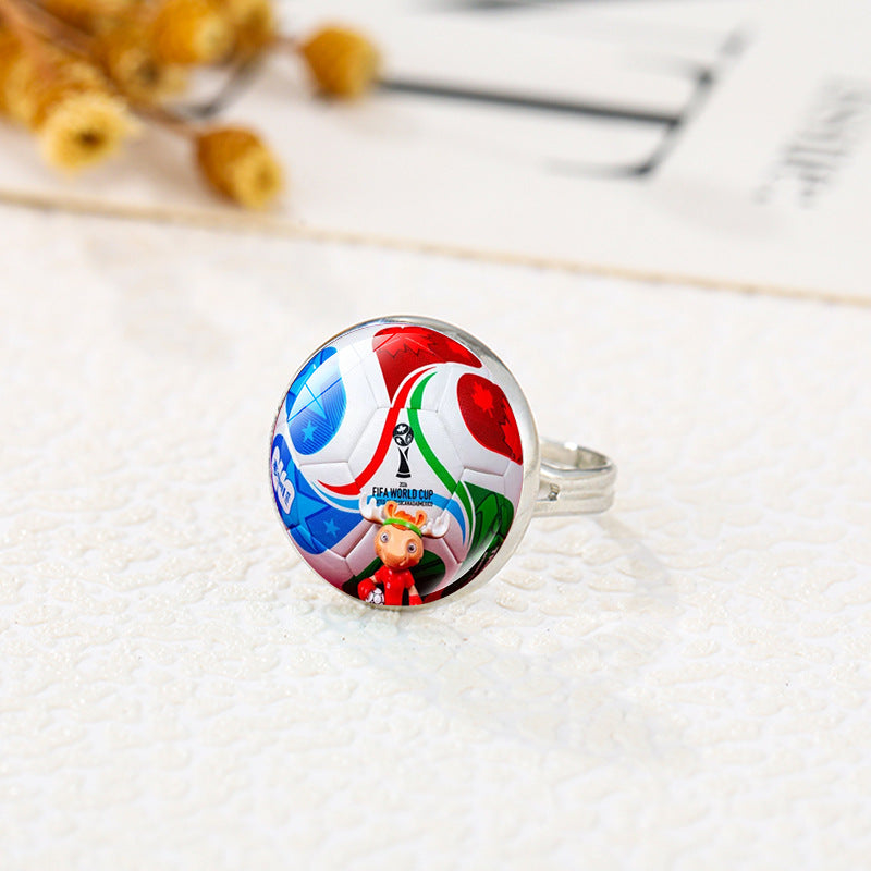Anillo Deportivo de Aleación con Baño de Oro Joyería de Moda Unisex