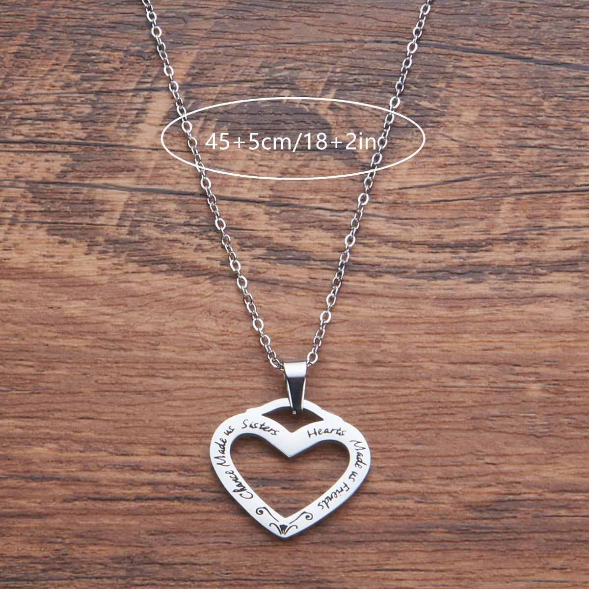 Elegant Heart-Shaped Pendant Necklace for Women Stainless Steel Polished Locket with Daisy Motif Minimalist Daily Wear