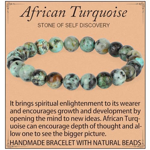 Natural Crystal Agate Round Beaded Stretch Bracelet Unisex