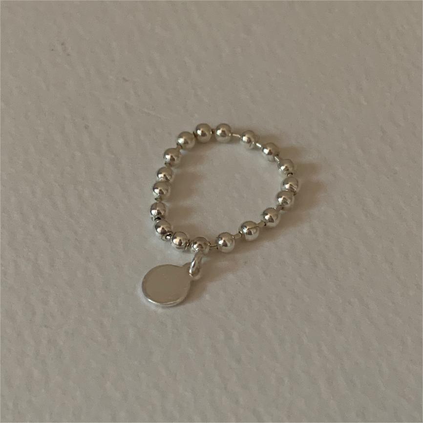 Anello in Argento Geometrico Minimalista con Design a Sfera Arrotondata da Donna, Fascia in Argento Sterling 925, Finitura Lucida