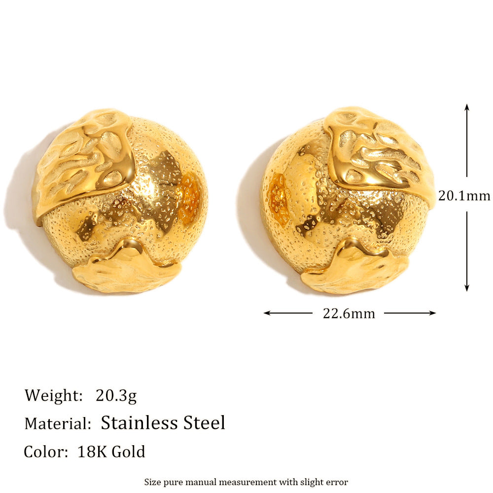 Orecchini a perno quadrati in giada nera minimalisti alla moda con base in acciaio inossidabile e placcatura in oro 18 carati, motivo floreale con trama perlata