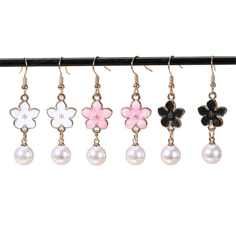Pendientes Minimalistas de Aleación en Forma de Lazo con Incrustaciones de Perlas para Niñas de 3 a 10 Años, Estilo Princesa, Conjunto de Joyas Infantiles