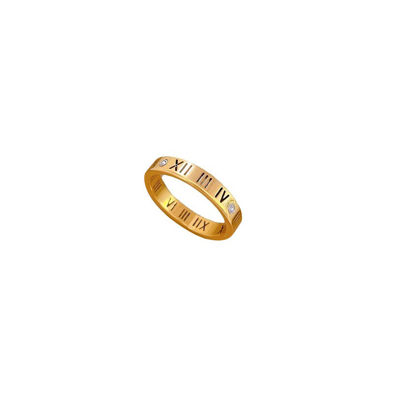 Anillo Minimalista Pulido de Acero Titanio con Forma de Corona para Hombres y Mujeres, Anillo Moderno Unisex para el Dedo Índice