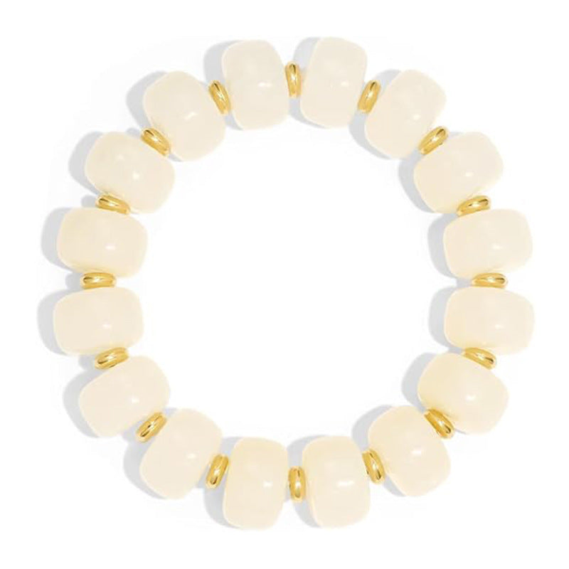 Minimalist Casual Oval Round Acrylic Bracelet Unisex Fashion Jewelry
