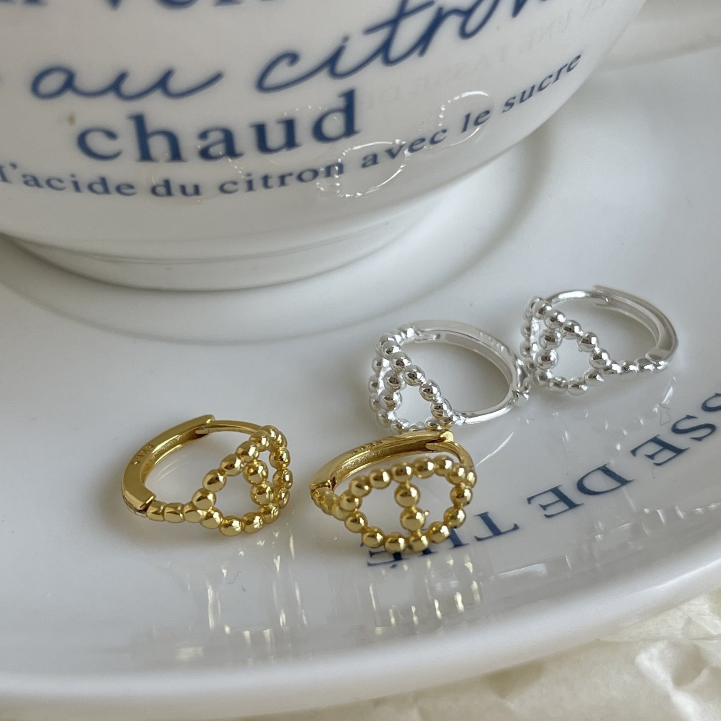 Orecchini a perno geometrici minimalisti in argento con perni in argento sterling 925 e opzione placcatura in oro