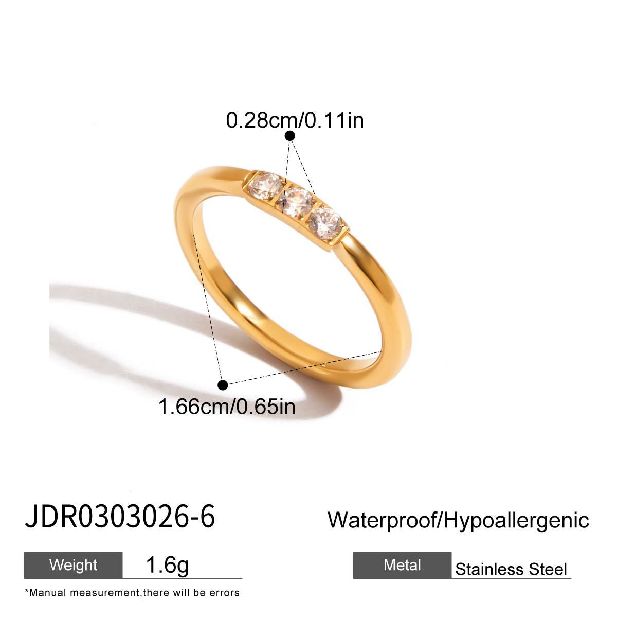 Geometric Round Pearl Plated Stainless Steel Finger Ring Bracelet for Women