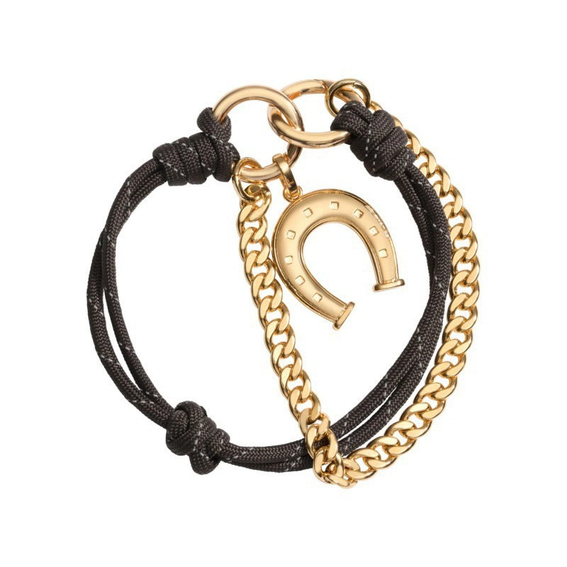Vintage Elegant Oval Geometric Plated Brass Bag Charm