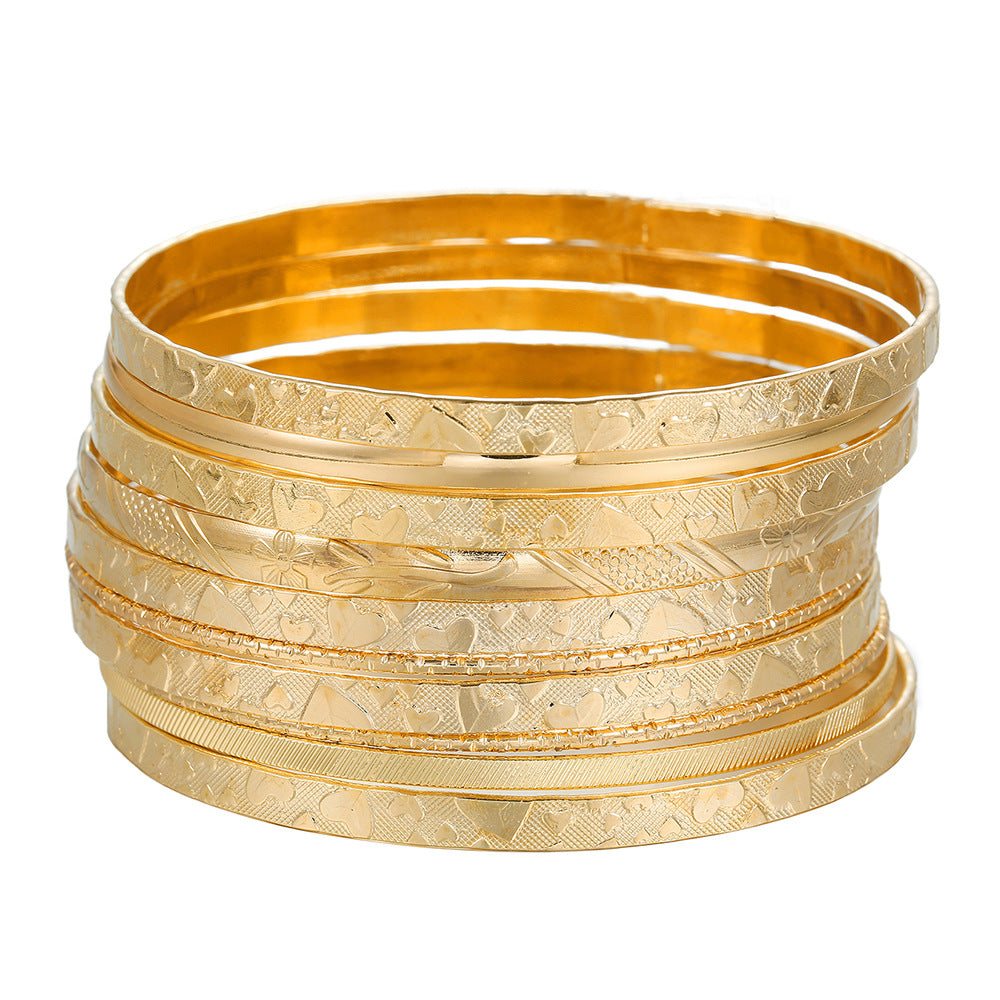 Fashion Knotted Heart Round Iron Plated Bracelet for Women