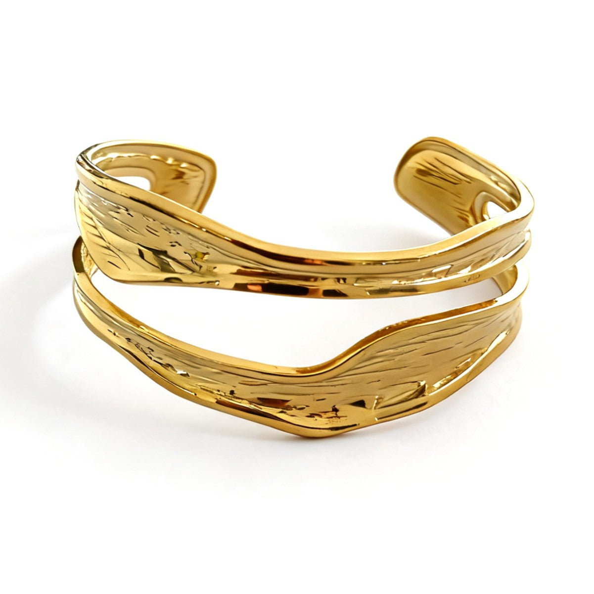 Fashion Minimalist Stainless Steel Plated Multi-Layer Irregular Heart Bracelet
