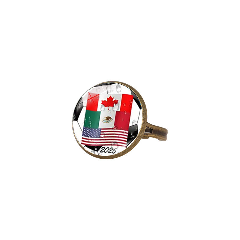 Sporty Geometric Alloy Plated Ring Unisex Fashion Jewelry