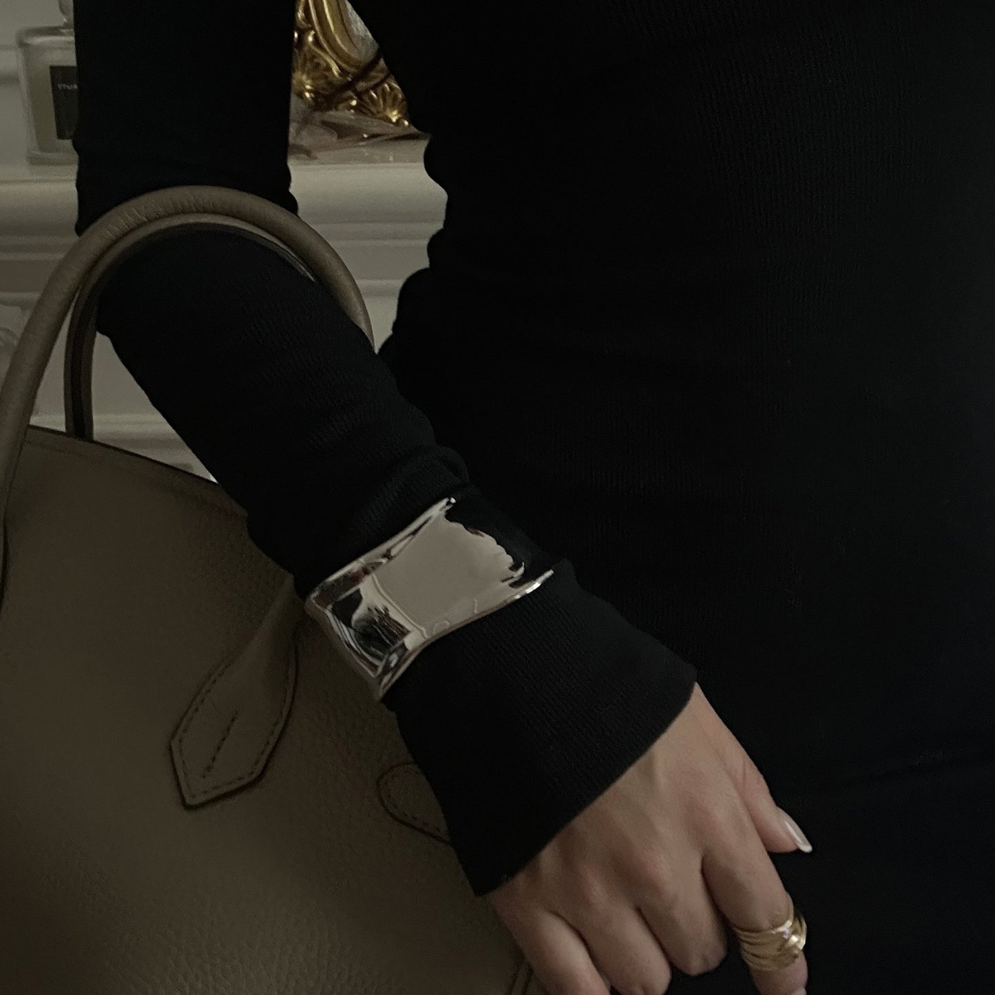 Fashion Geometric Plated Alloy Cuff Bracelet