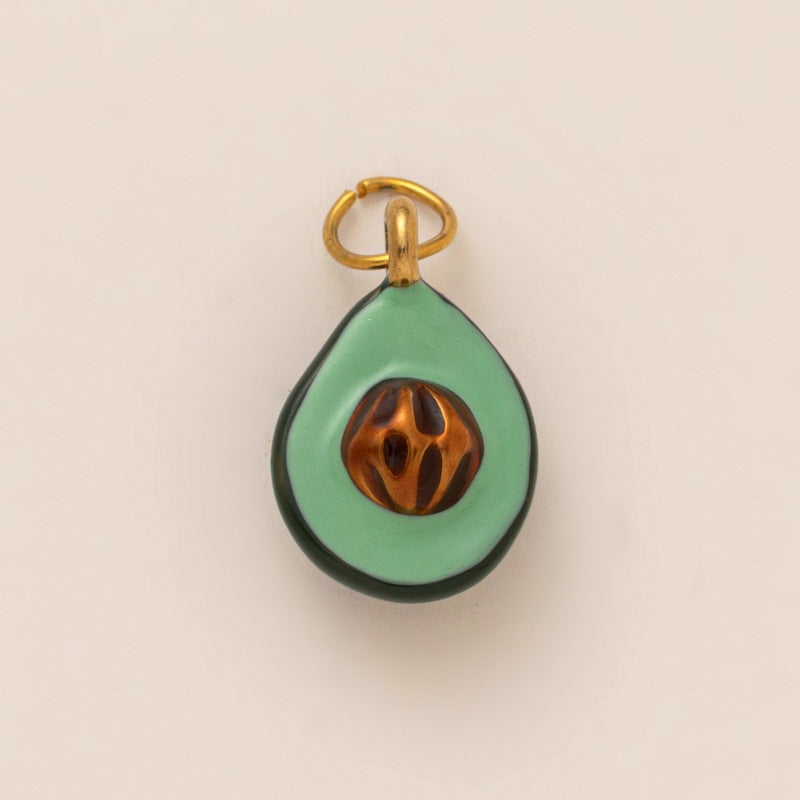 Vintage Elegant Oval Geometric Plated Brass Bag Charm