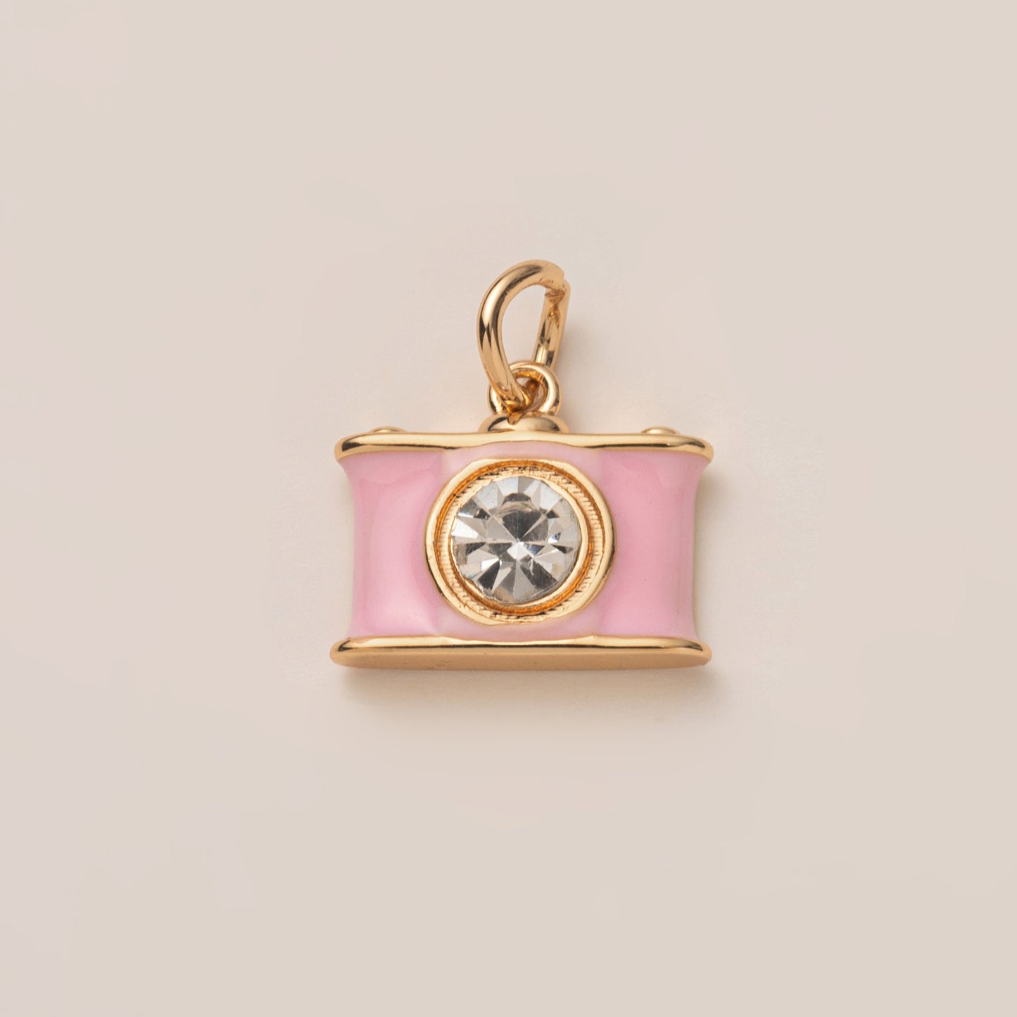 Minimalist Heart Geometric Brass Plated Pendant Necklace