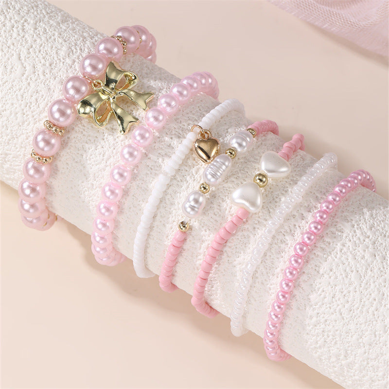 Pulsera infantil con forma de estrella bohemia en tema de océano azul con material de resina y artesanía hecha a mano