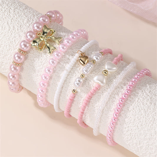 Set di Braccialetti per Bambini a Forma di Stella Bohémien a Tema Oceano Blu in Resina e Lavorazione Artigianale