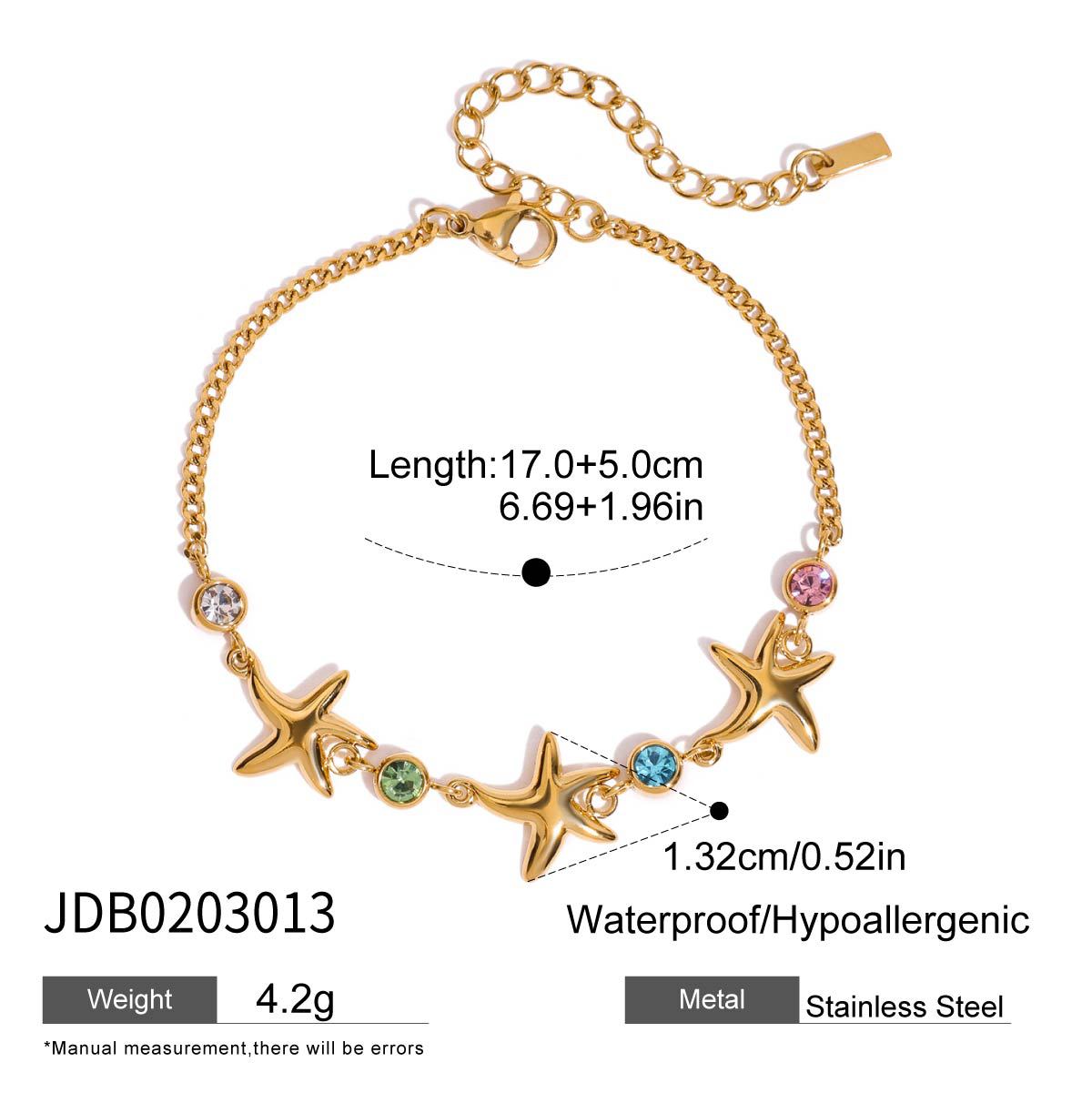 Geometric Stainless Steel Plated Bracelet with Pearl Inlay for Women