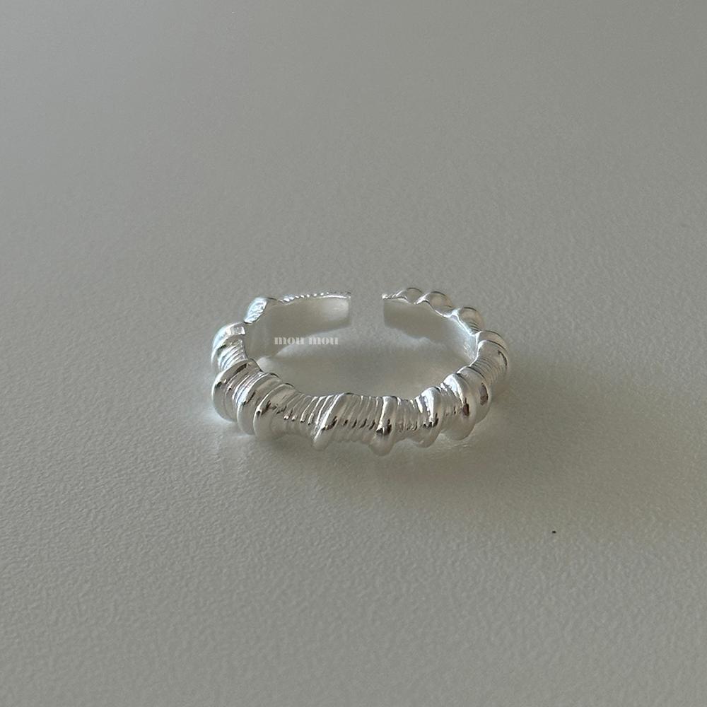 Minimalist Sweet 925 Sterling Silver Geometric Open Ring for Women