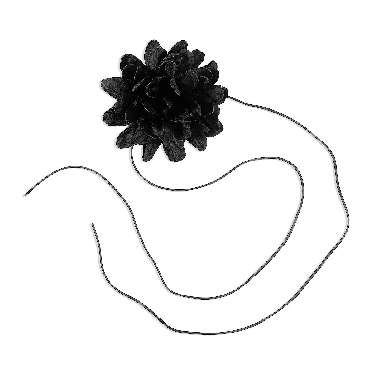 Collar de terciopelo floral de rosas, dulce y atrevido, para mujer con detalles geométricos