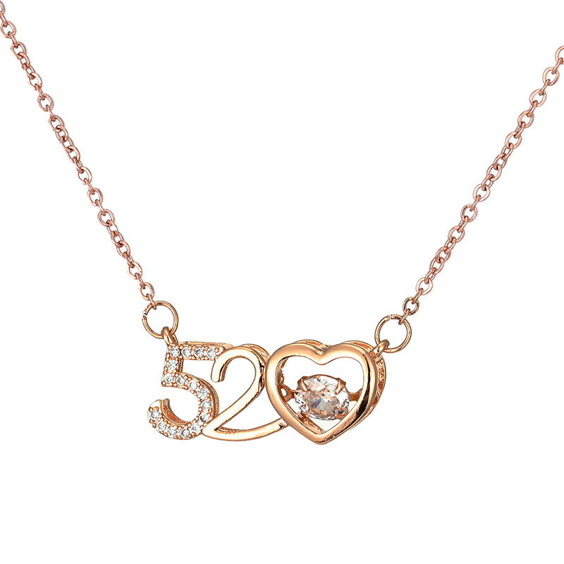 Minimalist Four-Leaf Clover Pendant Necklace in Titanium Steel with Plated Finish for Women