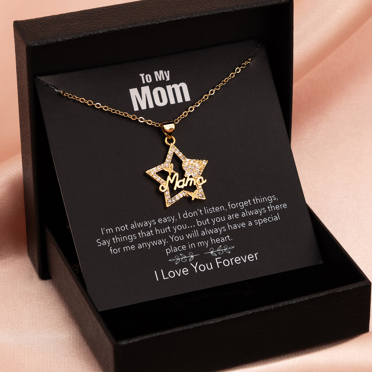 Minimalist Heart Star Crown Alloy Plated Necklace Curb Chain for Women