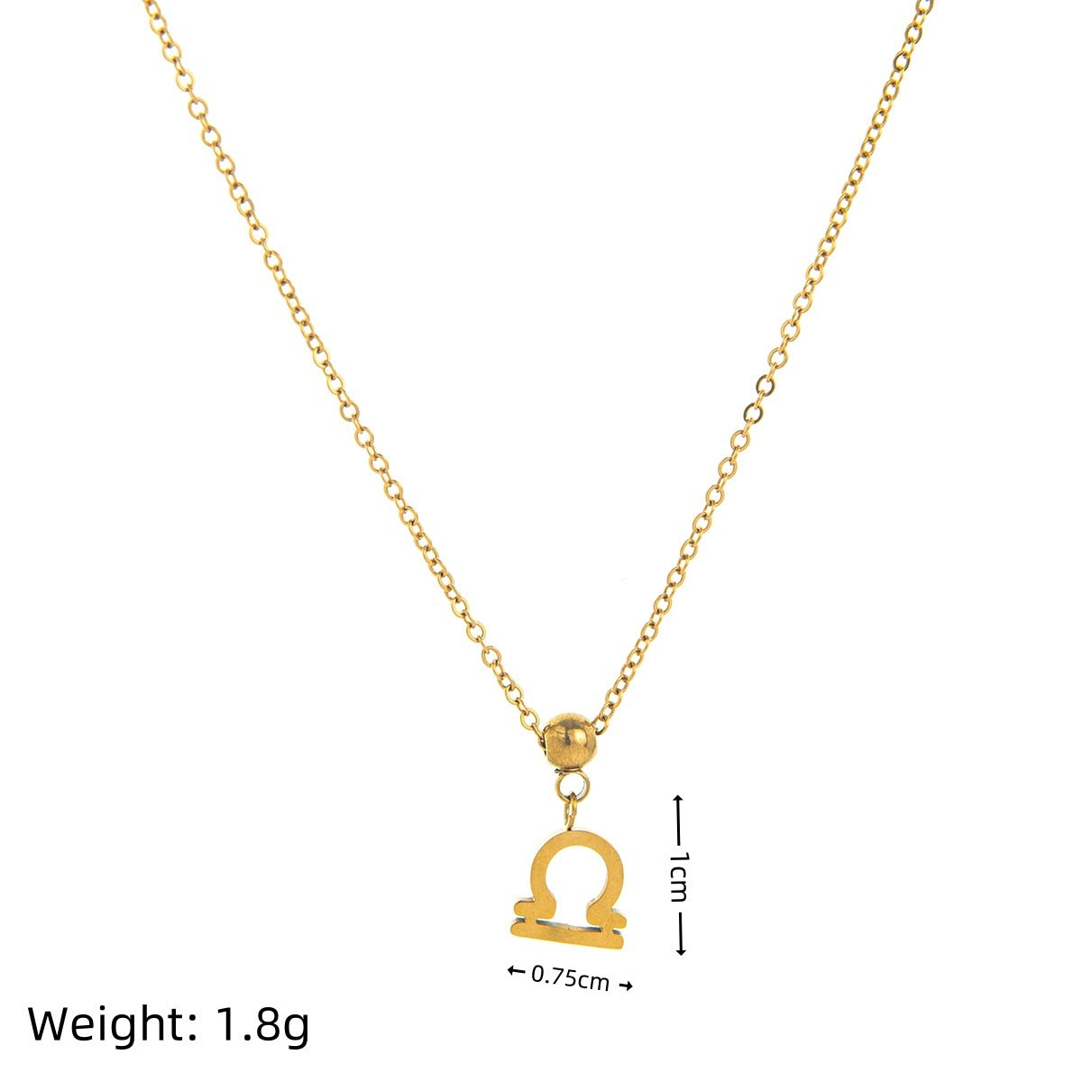 Zodiac Pattern Stainless Steel PVD Pendant