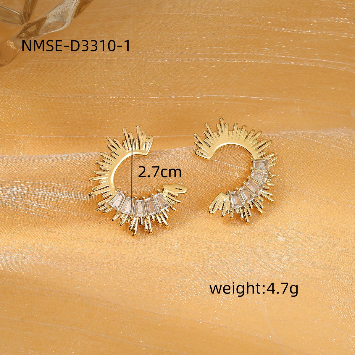 Pendientes minimalistas de titanio y acero con baño de oro de 18 quilates, aretes redondos de acero inoxidable a la moda para mujer