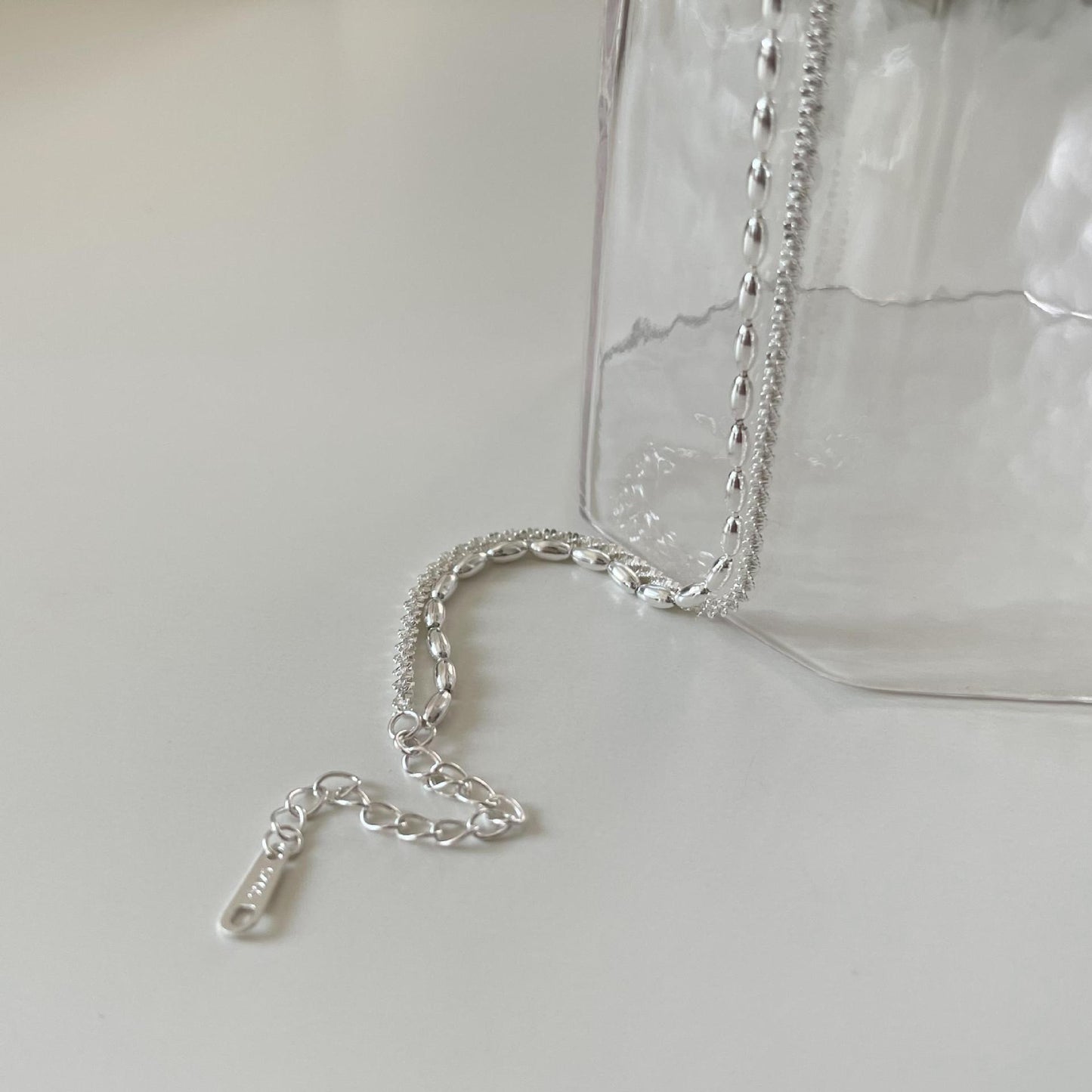 Bracciale in Argento Sterling S925 Minimalista a Forma di Ramo d'Ulivo con Finitura Placcata
