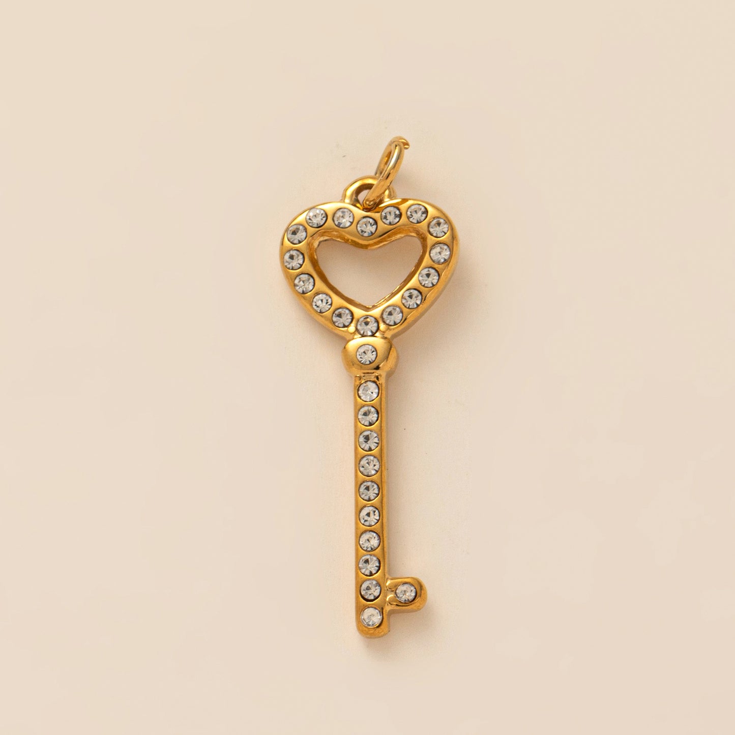 Gold Plated Stainless Steel Necklace with Heart Star Moon Charms