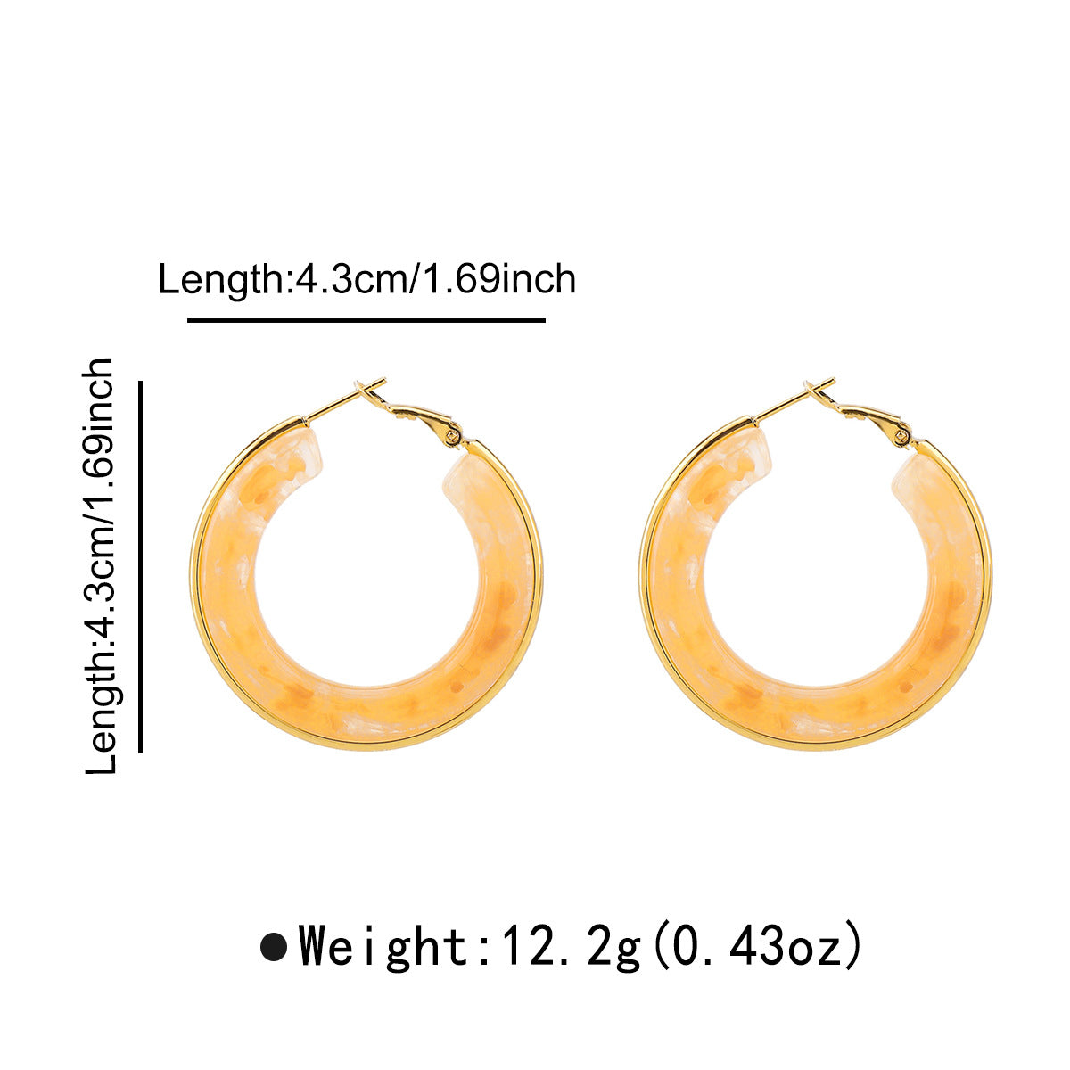 Orecchini a Cerchio Minimalisti Geometrici in Acciaio Inossidabile con Finitura Lucida da Donna