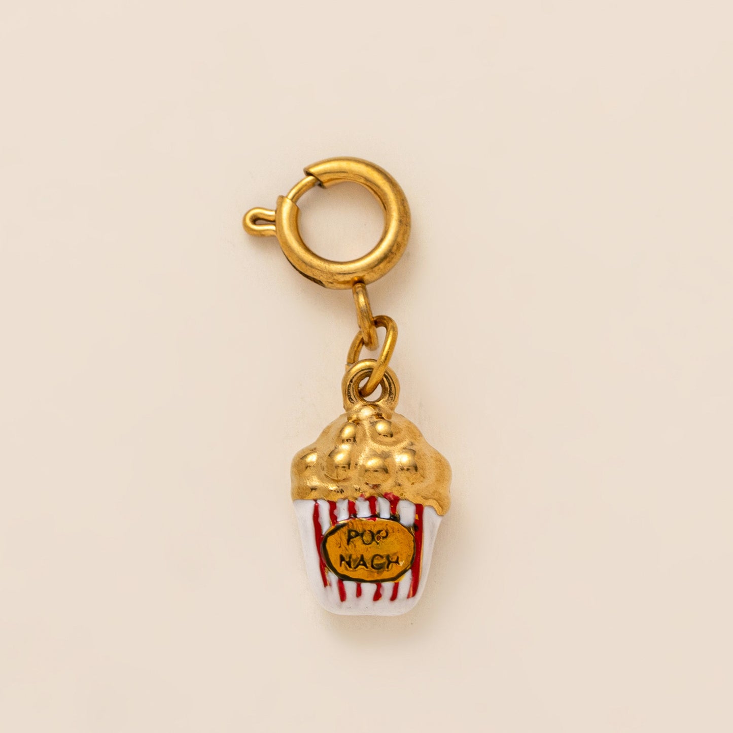 Vintage 18K Gold Plated Stainless Steel Marine Life Charm Bar for Women