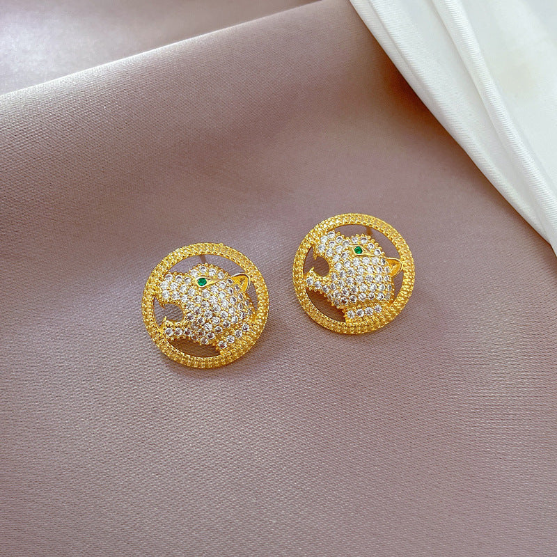 Geometric Stud Earrings for Women with Plated Copper Design, Elegant Long Tassel Drop Earrings, Sweet Style Jewelry