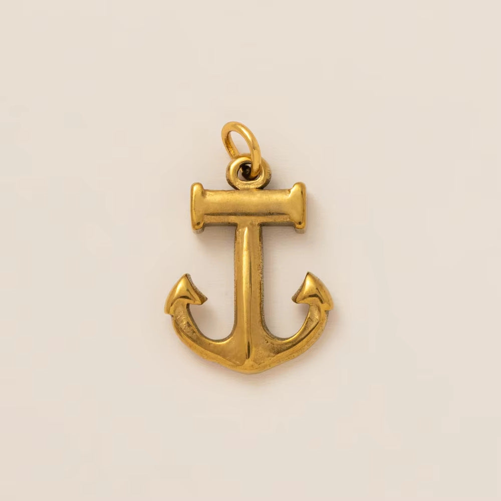 Vintage 18K Gold Plated Stainless Steel Sea Turtle Animal Charm Bar PVD
