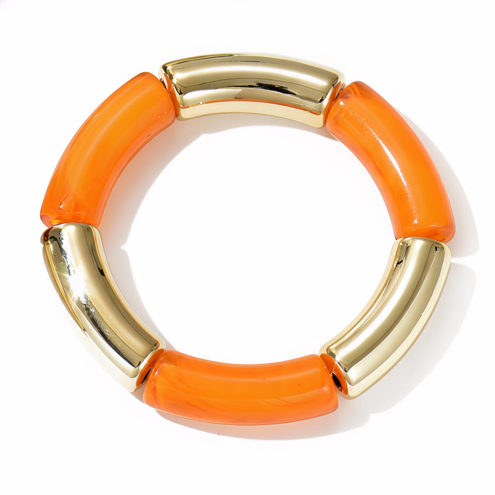 Vintage Marble Texture Acrylic Bracelet for Women