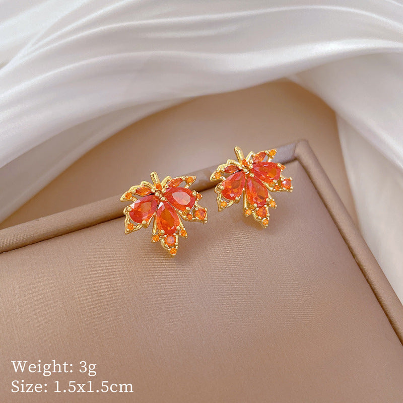 Geometric Stud Earrings for Women with Plated Copper Design, Elegant Long Tassel Drop Earrings, Sweet Style Jewelry