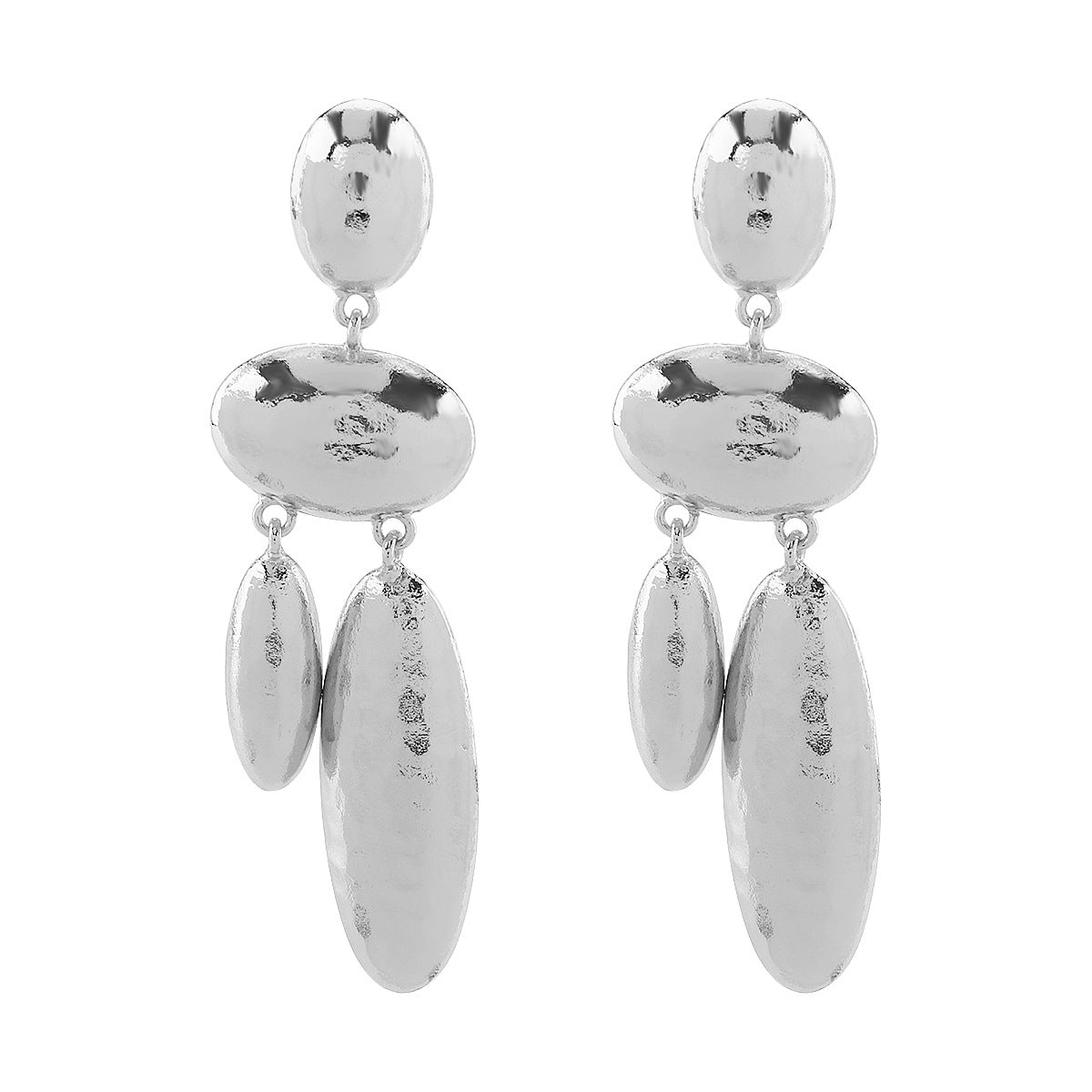 Elegantes pendientes geométricos de aleación para mujer con estilo moderno y sofisticado y diseño contemporáneo minimalista