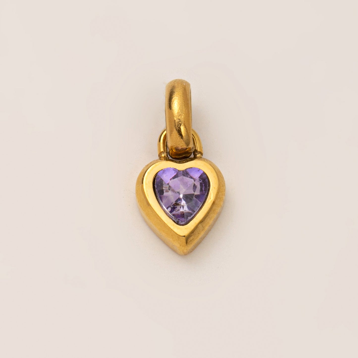 Minimalist Titanium Steel Plated Heart Letter DIY Charm Bar Pendant