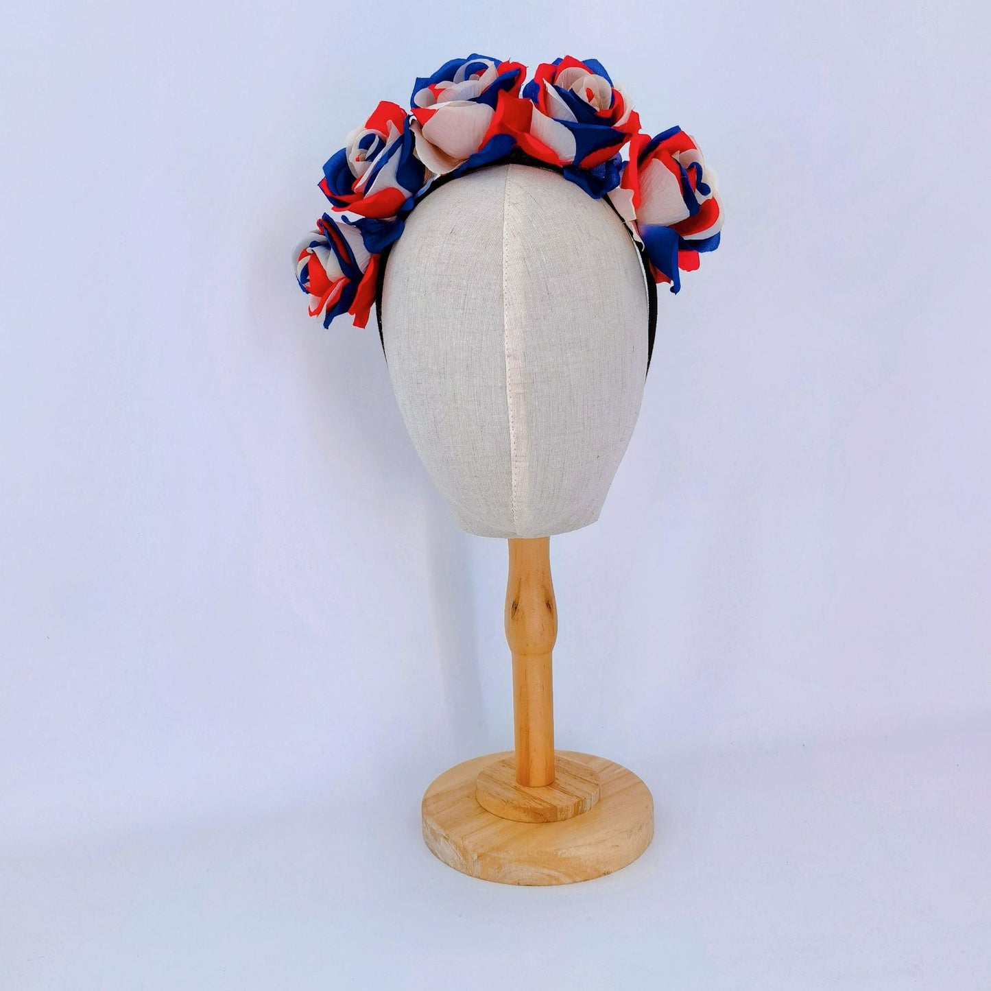 Sweet Floral Fabric Headband for Unisex Party Sports Cheering
