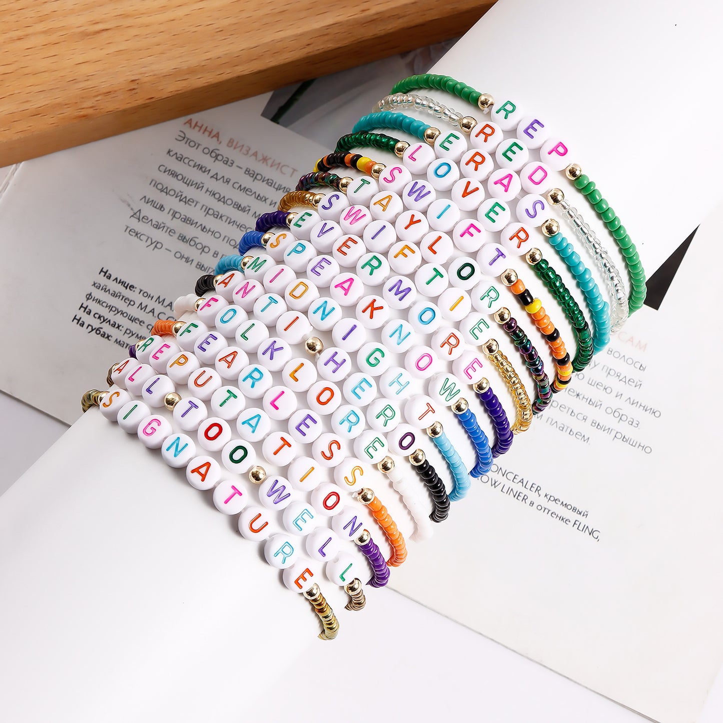 Bohemian Geometric Beaded Bracelet with Plated Finish for Women