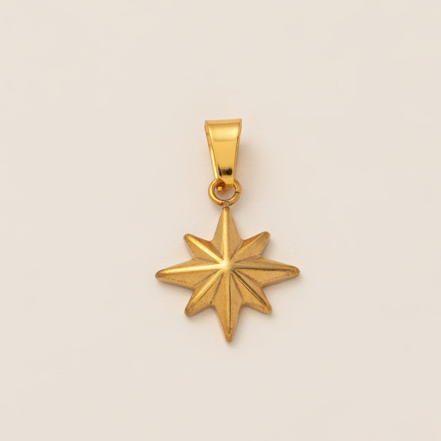 Minimalist 18K Gold Plated Titanium Steel Butterfly Charm Bar with Shell Conch Elements for Women