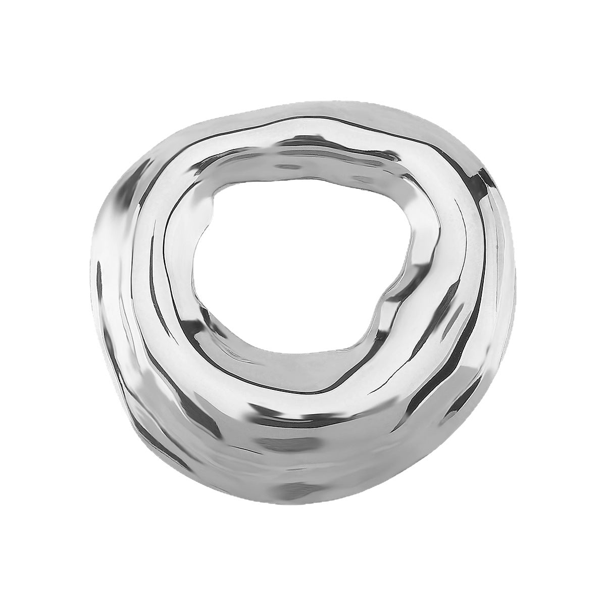 Spilla rotonda geometrica stile vintage in acciaio inossidabile con finitura placcata per abbigliamento da lavoro femminile