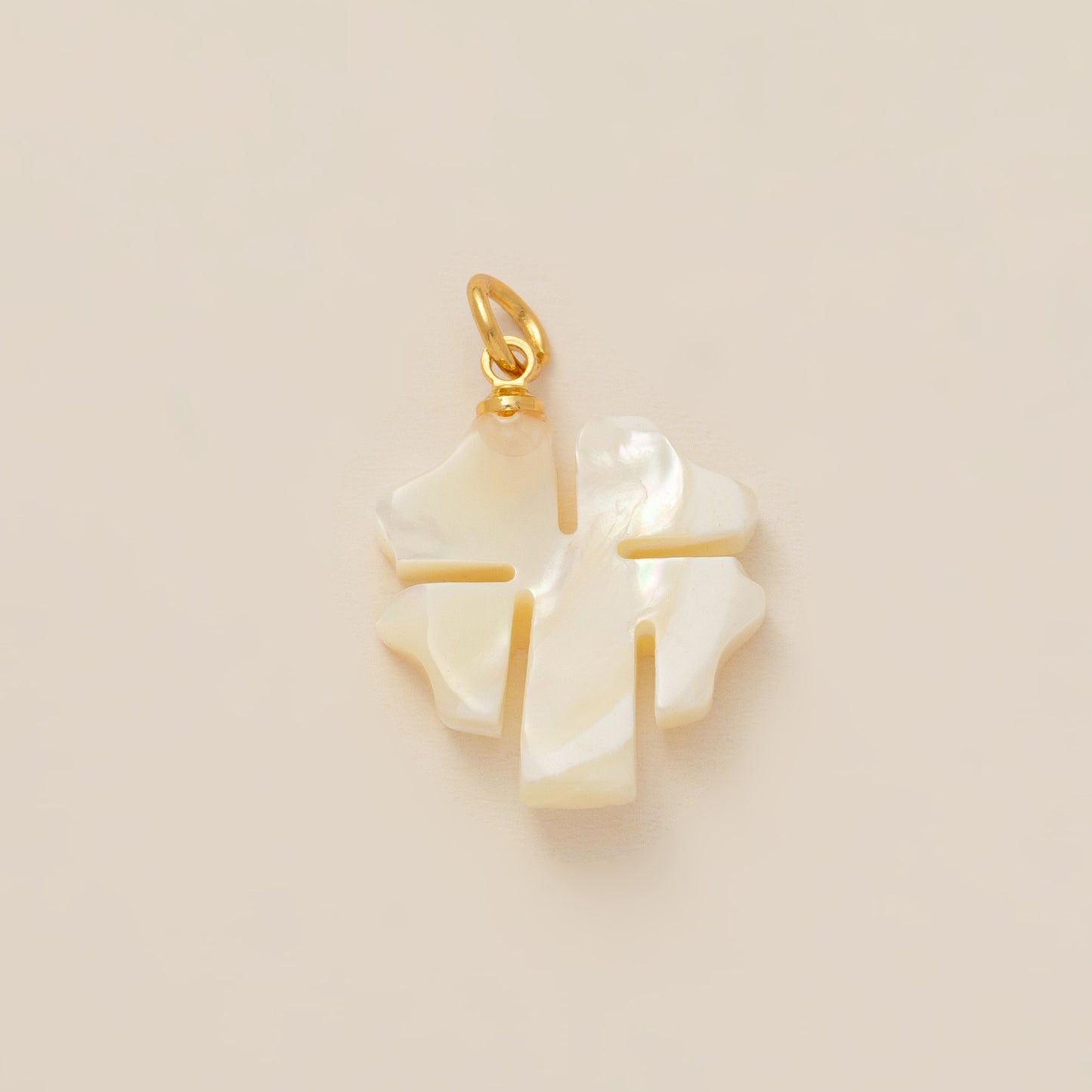Elegant 18K Gold Plated Stainless Steel Floral Geometric Charm Bar with Cable Chain
