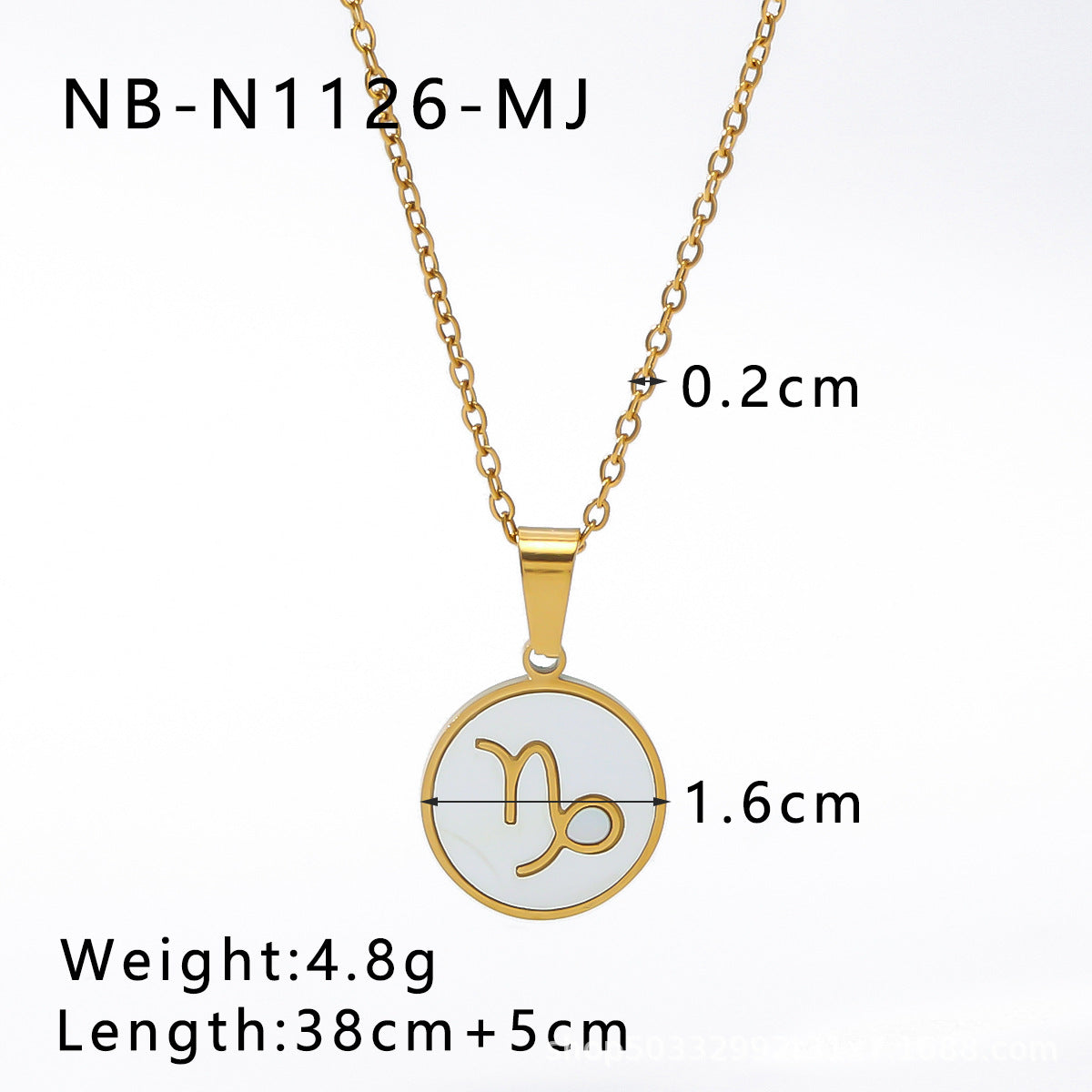 Vintage-Inspired Zodiac Pendant Necklace for Women with Titanium Steel Charm, Geometric and Floral Design, 18K Vacuum Plated Stainless Steel Snake Chain