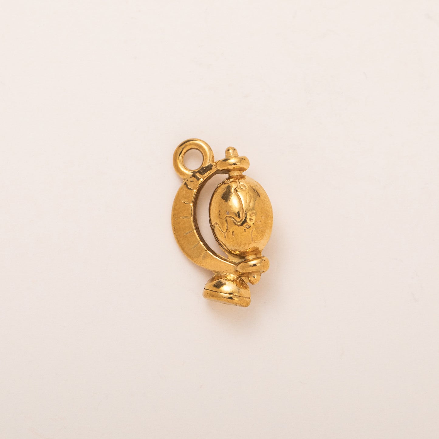 Vintage Geometric Stainless Steel PVD Gold Plated Pendant Charm Bar